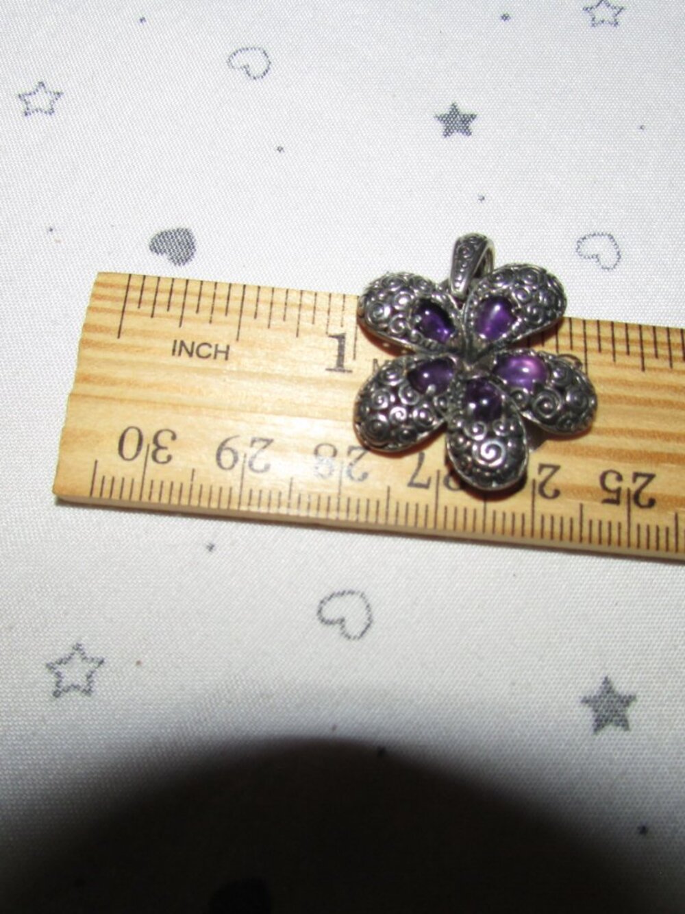 amethyst sterling silver pendant